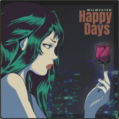 album art of a woman holding a rose.